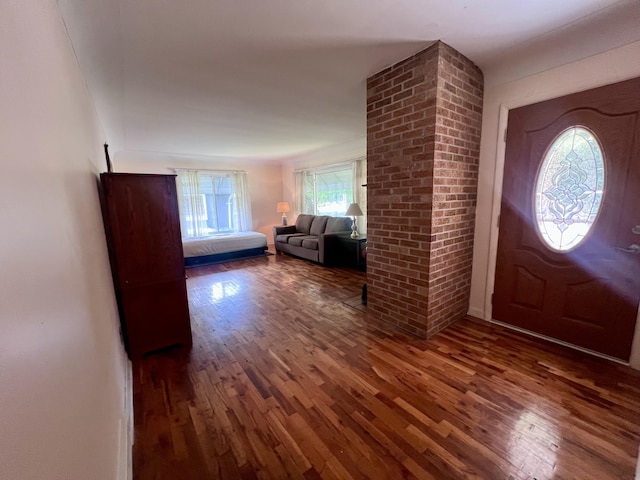 1003 Ada St, Owosso, MI 48867 - foyer entrance featuring wood finished floors