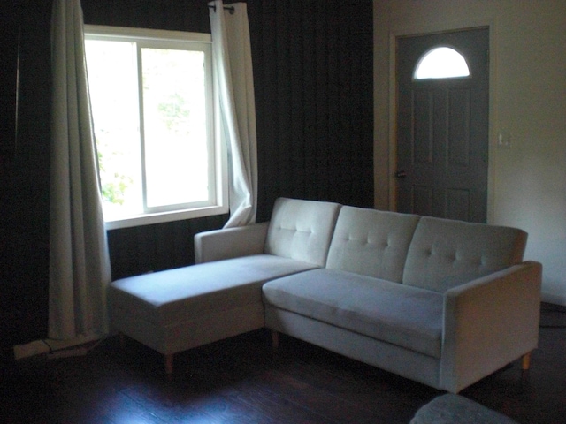 557 Davis St, Lake, MI 48632 - living area with wood finished floors