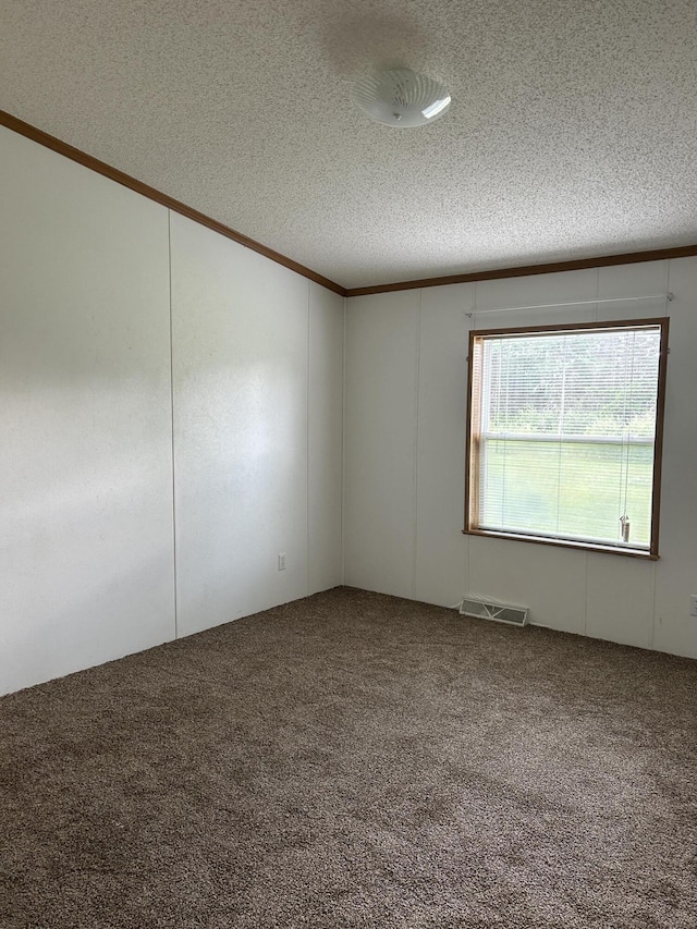 2503 W Hubbard Lake Trl, Hubbard Lake, MI 49747 - carpeted spare room with a textured ceiling and crown molding