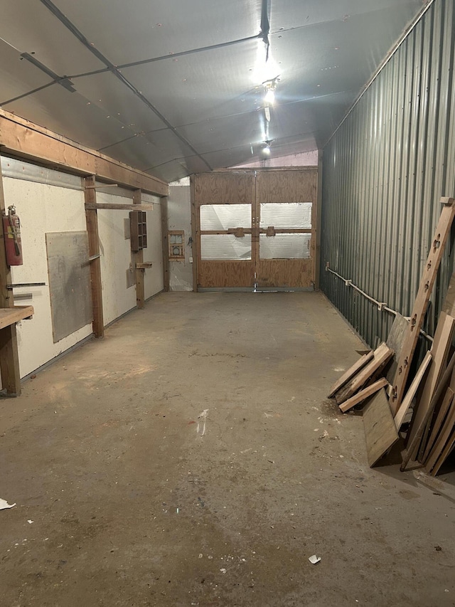 2503 W Hubbard Lake Trl, Hubbard Lake, MI 49747 - basement featuring a garage