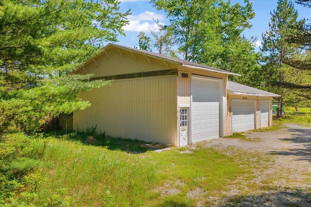 2951 N Palmer Rd, Onaway, MI 49765 - view of detached garage