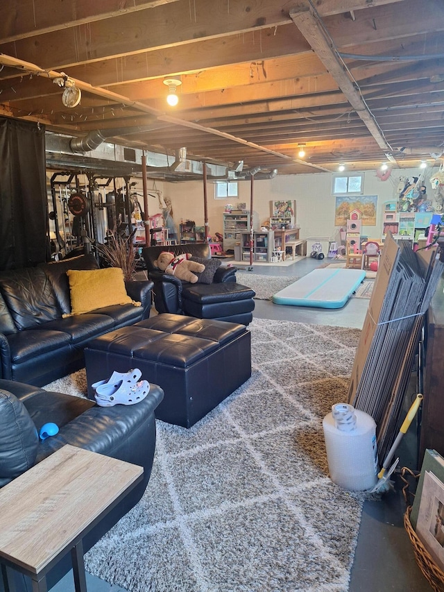 13631 Tolan Rd, Ossineke, MI 49766 - basement featuring healthy amount of natural light