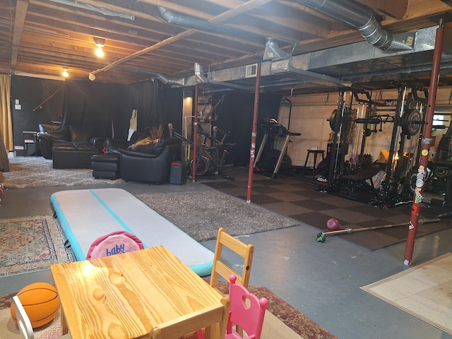 13631 Tolan Rd, Ossineke, MI 49766 - view of unfinished basement