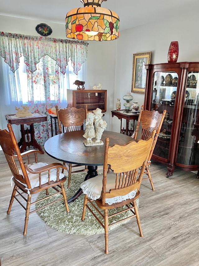 7669 E Side Rd, Chincoteague, VA 23336 - dining space with wood finished floors