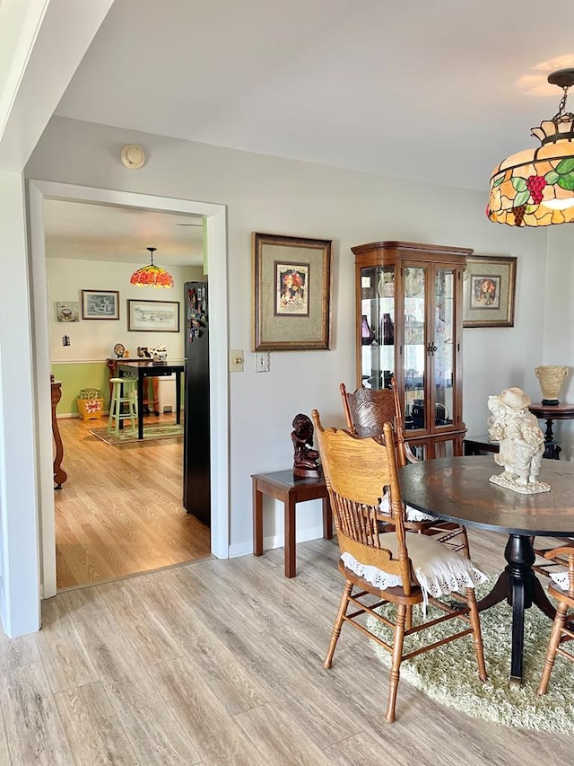 7669 E Side Rd, Chincoteague, VA 23336 - dining room with light wood finished floors