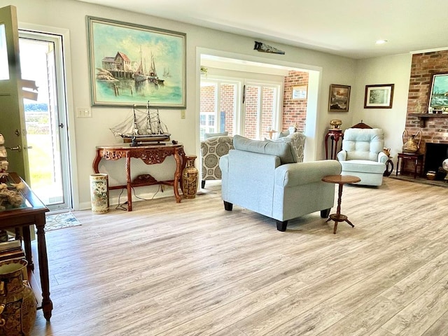 7669 E Side Rd, Chincoteague, VA 23336 - living area featuring wood finished floors and recessed lighting