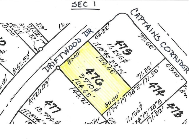 LOT476 Driftwood Dr, Greenbackville, VA 23356 - map of parcels