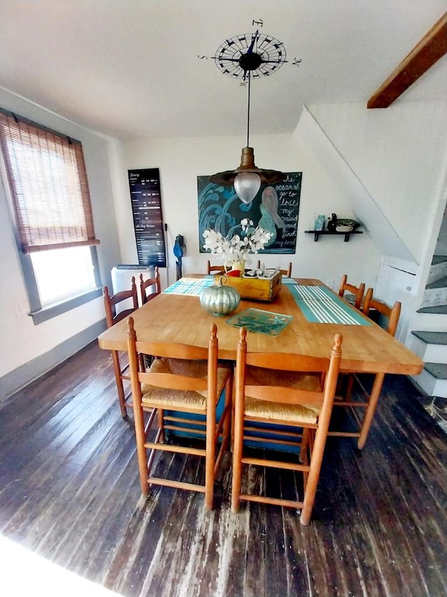 dining room featuring dark hardwood / wood-style floors