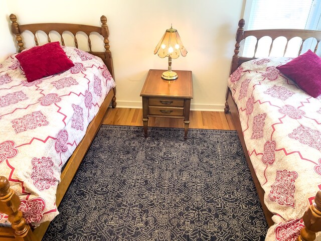 bedroom featuring hardwood / wood-style floors