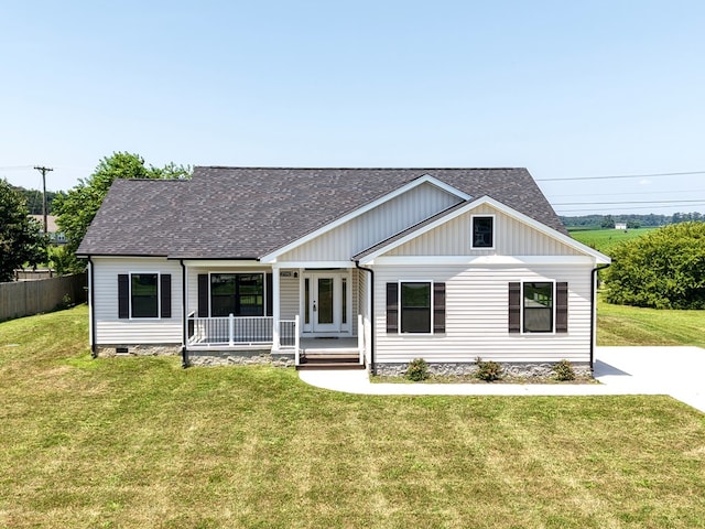 27192 Castle Row, Cape Charles, VA 23310 - modern farmhouse featuring covered porch and a shingled roof