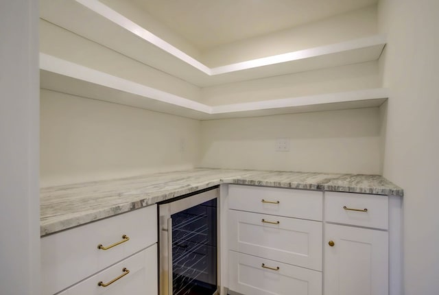 bar featuring wine cooler