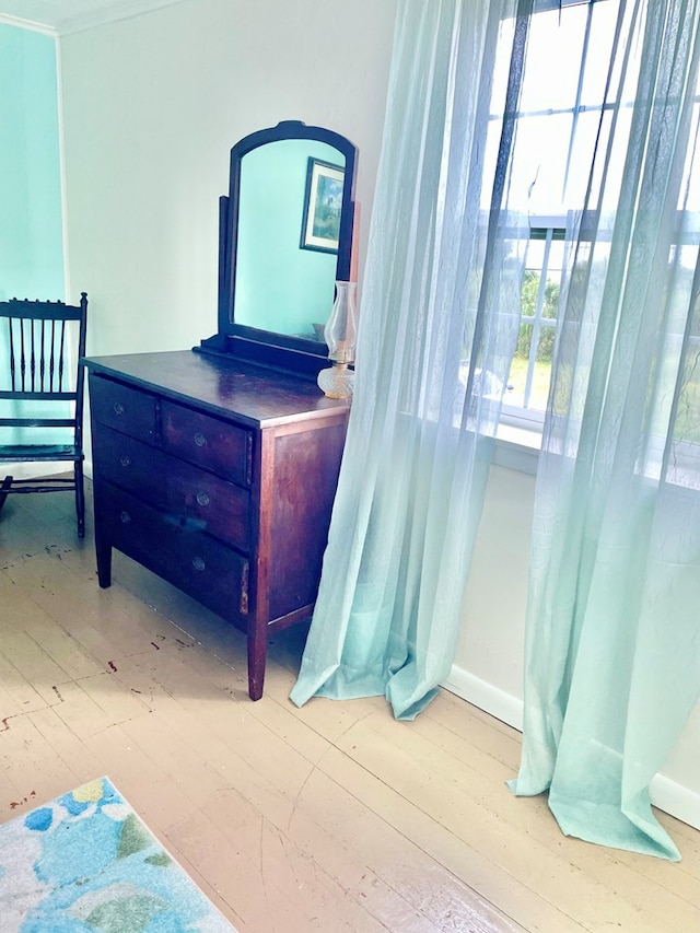 3250 Colona St, Chincoteague, VA 23336 - bedroom featuring hardwood / wood-style floors