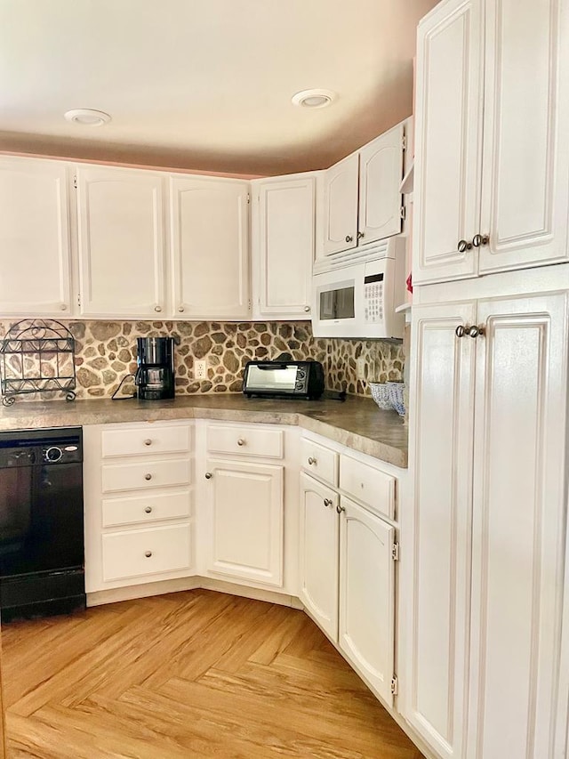 3250 Colona St, Chincoteague, VA 23336 - kitchen with dishwasher, white microwave, white cabinets, and recessed lighting