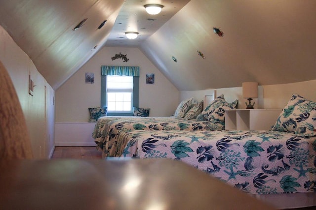 405 Randolph Ave, Cape Charles, VA 23310 - bedroom featuring vaulted ceiling