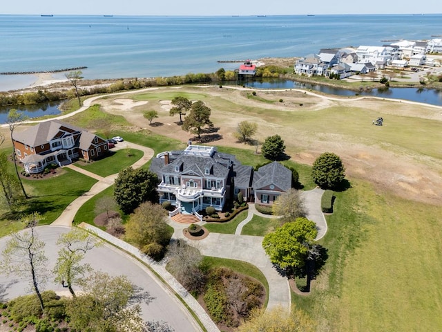 2 Heron Ct, Cape Charles, VA 23310 - aerial perspective of suburban area with a nearby body of water and a local golf course