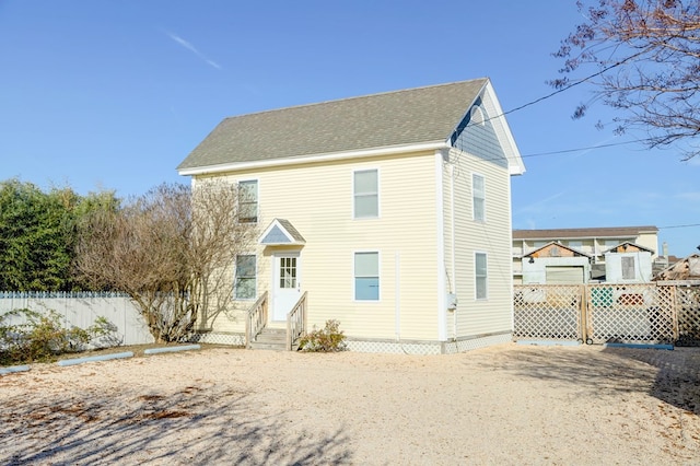 view of front of home