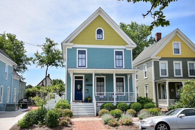 420 Randolph Ave, Cape Charles, VA 23310 - view of front of house featuring a porch