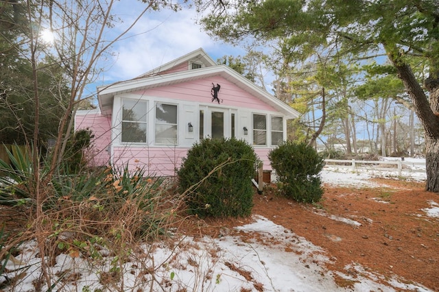 view of bungalow