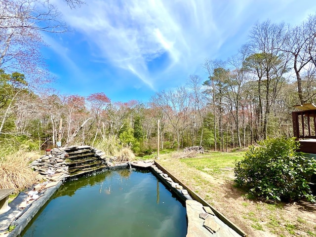 17481 Mitchell Ln, Parksley, VA 23421 - exterior space with a wooded view