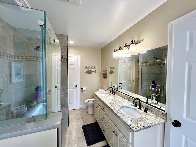 17481 Mitchell Ln, Parksley, VA 23421 - full bath featuring a sink and a stall shower