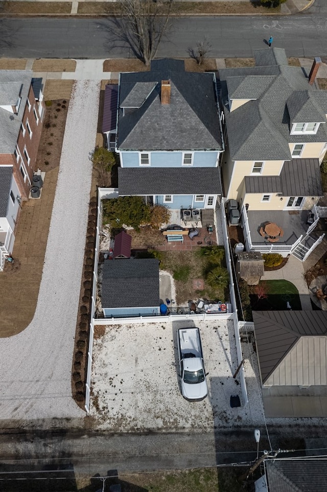 bird's eye view featuring a residential view