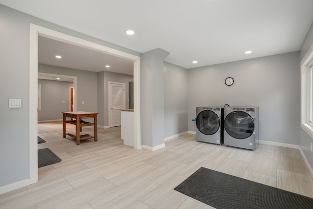 laundry area featuring separate washer and dryer