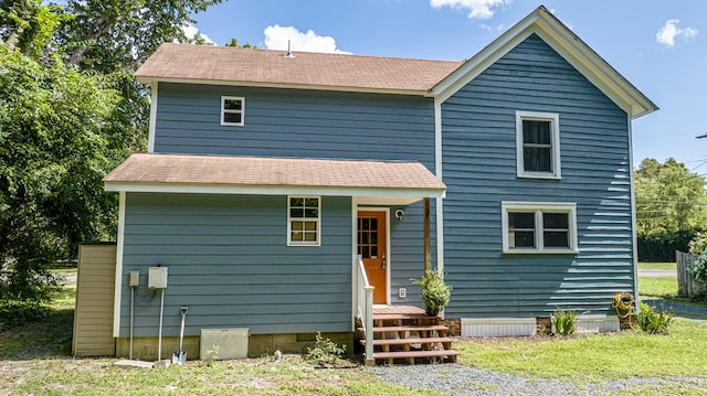 view of rear view of property