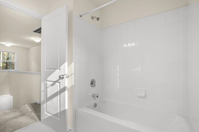 full bath featuring shower / tub combination