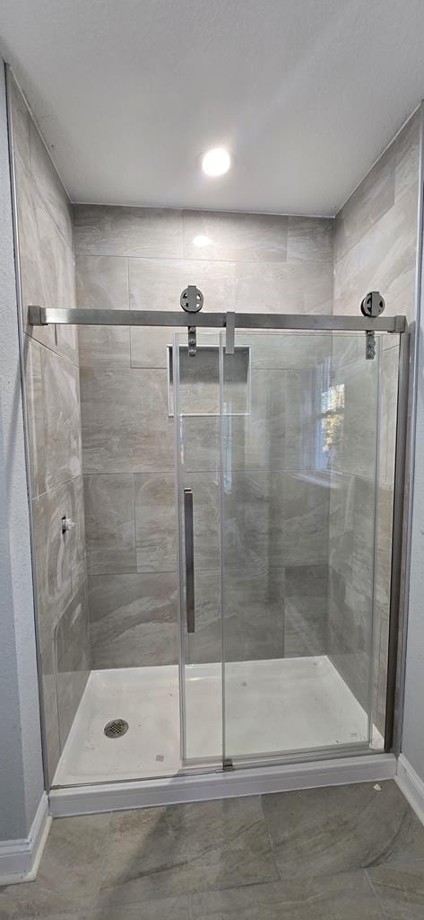 bathroom with walk in shower