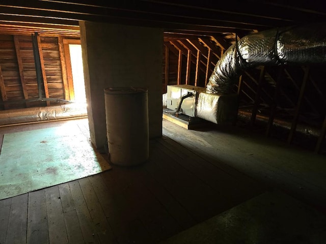 view of attic