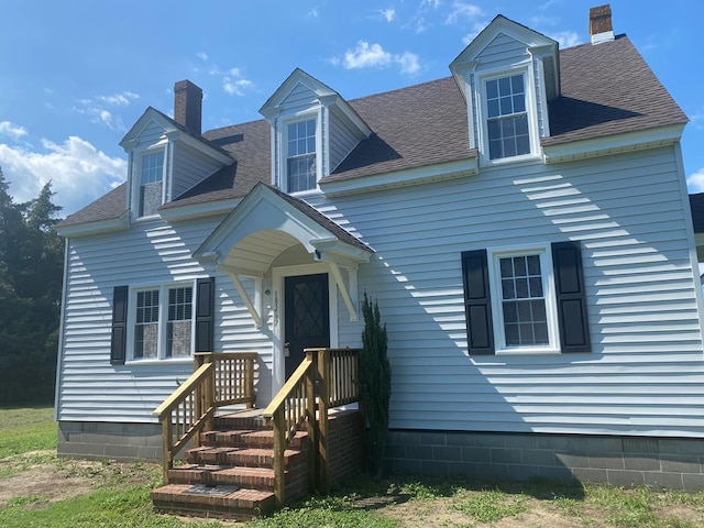 view of cape cod-style house