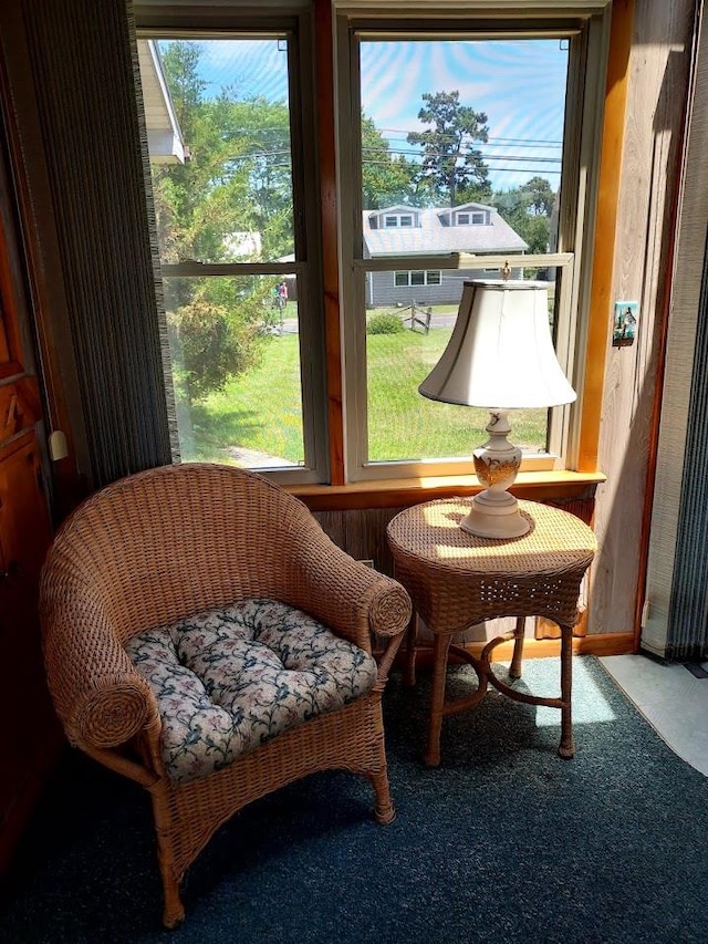 sunroom with plenty of natural light