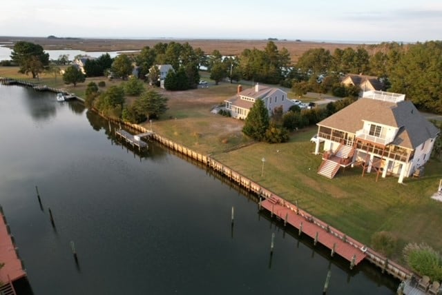 20444 Baldpate Ln, Onancock, VA 23417 - bird's eye view of a large body of water