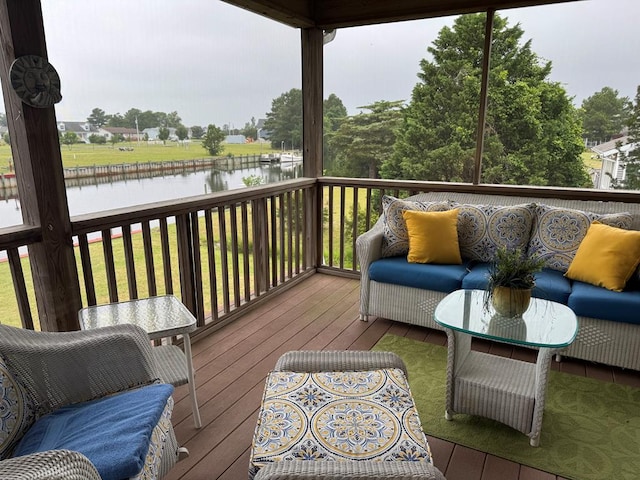 20444 Baldpate Ln, Onancock, VA 23417 - deck with a water view
