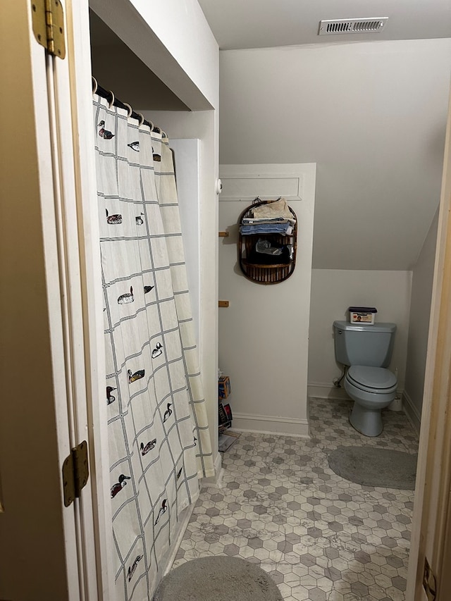 7086 Long Point Rd, Exmore, VA 23350 - bathroom featuring curtained shower and tile patterned flooring