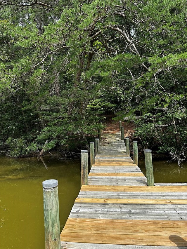 7086 Long Point Rd, Exmore, VA 23350 - dock area featuring a water view