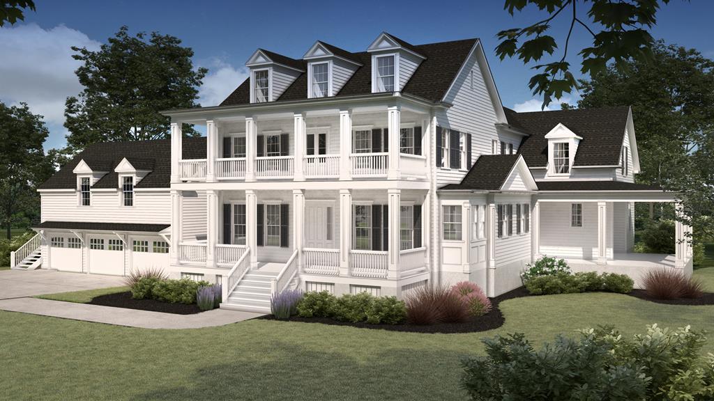 cape cod home with covered porch and a front yard