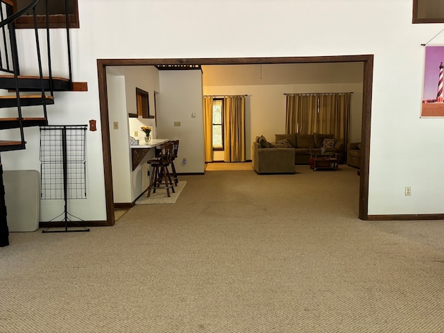 26491 Mason Rd, Bloxom, VA 23308 - unfurnished living room featuring carpet
