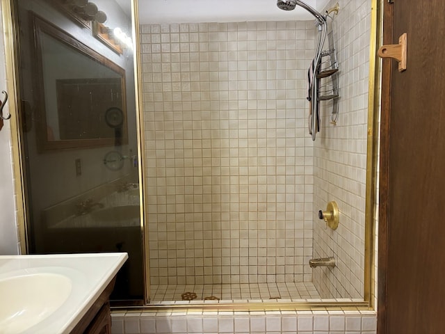 26491 Mason Rd, Bloxom, VA 23308 - bathroom featuring vanity and an enclosed shower