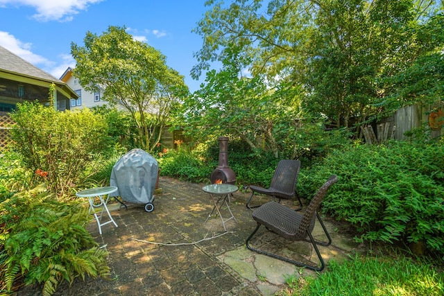 4282 Main St, Chincoteague, VA 23336 - view of patio / terrace with grilling area