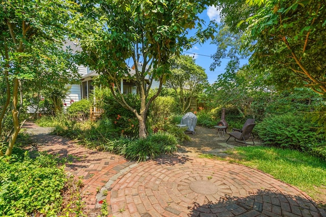 4282 Main St, Chincoteague, VA 23336 - view of yard featuring a patio area