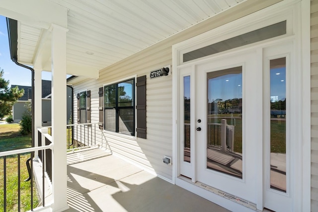 exterior space featuring wood ceiling