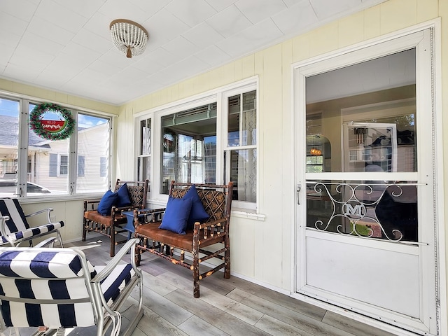 view of sunroom / solarium