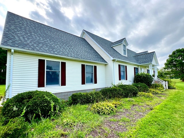 view of home's exterior