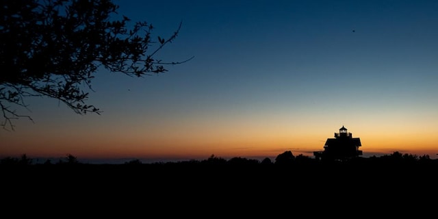 view of nature at dusk