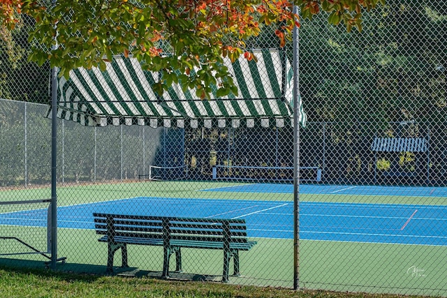 view of sport court