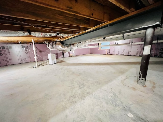 view of basement