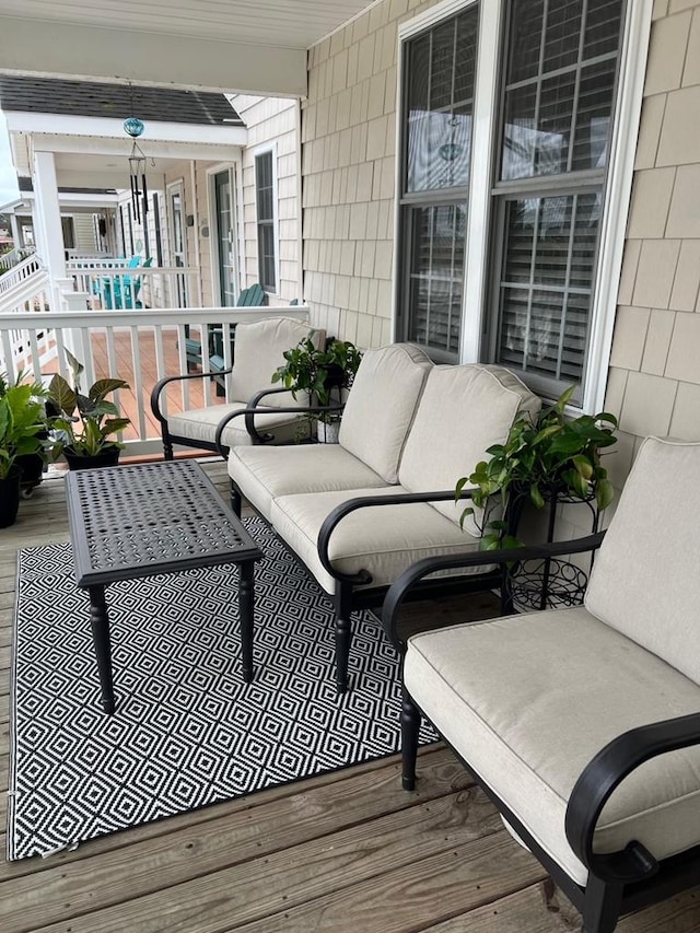 balcony with a porch