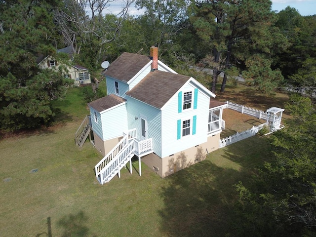 birds eye view of property