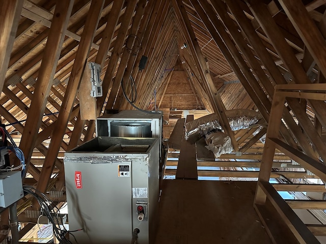 view of attic